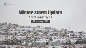 Winter storm Update North-West Syria
