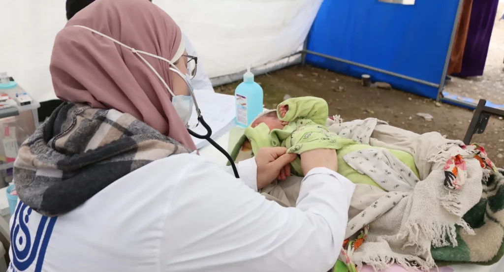 العيادة الطبية النقالة في منطقة شران - عفرين - سوريا