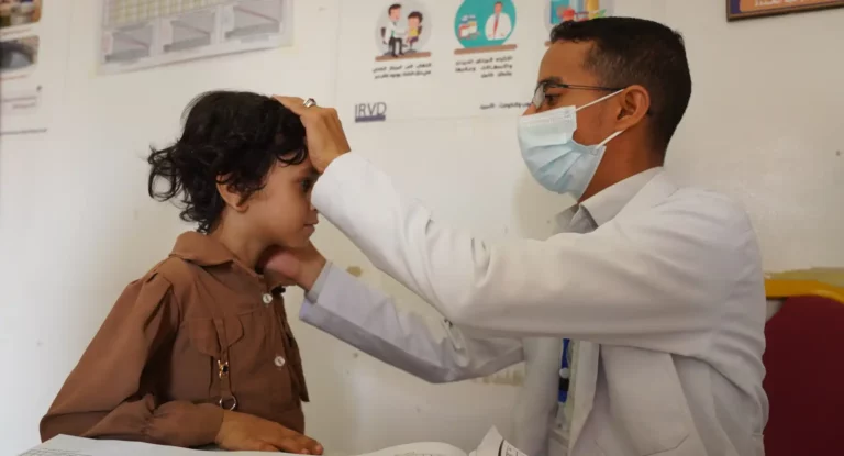 مركز الجفينة الصحي بمخيم الجفينة في محافظة مأرب - اليمن