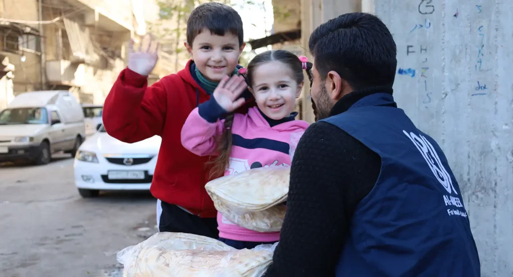 استجابة منظمة الأمين للأسر التي لا تستطيع تأمين مادة الخبز في مدينة حلب