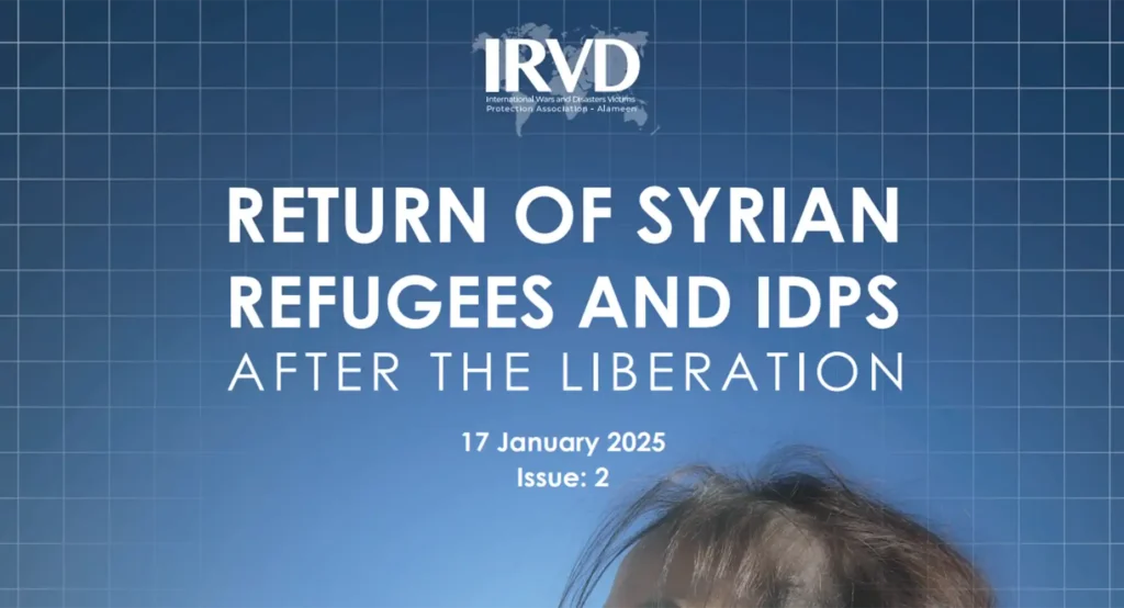 RETURN OF SYRIAN REFUGEES AND IDPS AFTER THE LIBERATION