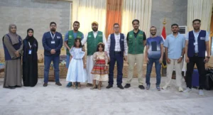 The volunteer medical team from the King Salman Humanitarian Aid and Relief Center (KSrelief) arrived in Yemen to implement a project to treat children's tumors.
