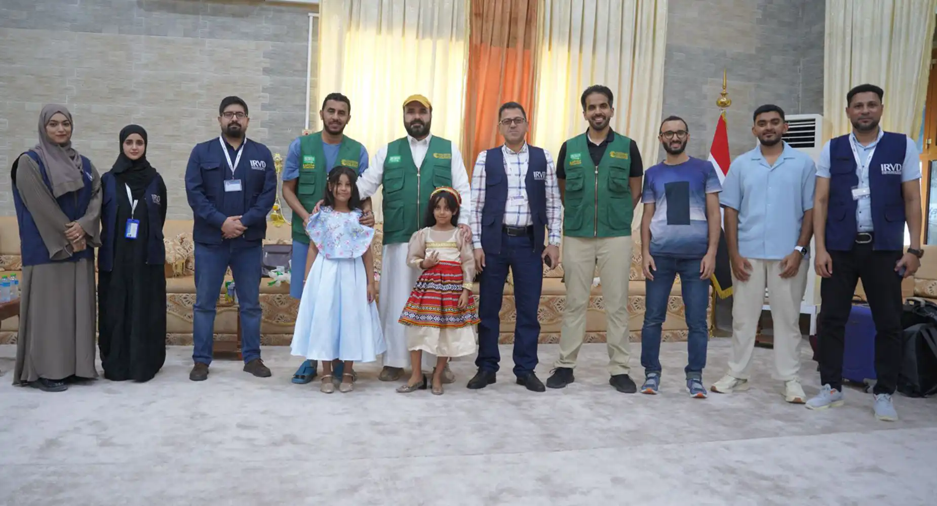 The volunteer medical team from the King Salman Humanitarian Aid and Relief Center (KSrelief) arrived in Yemen to implement a project to treat children's tumors.