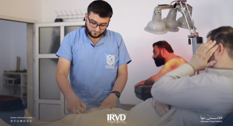 مركز العلاج الطبيعي وإعادة التأهيل في سرمدا يقدم رعاية شاملة للمرضى بإشراف الجمعية الدولية الأمين