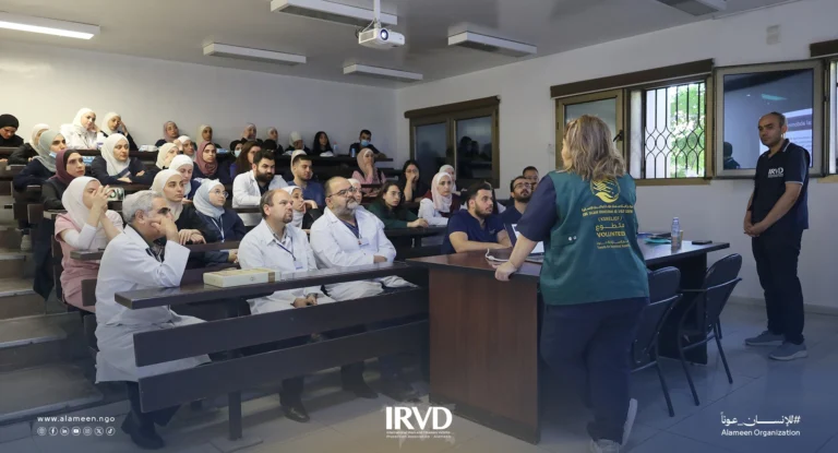 تنفيذ دورة تدريبية متخصصة في أساسيات استئصال الرحم بالمنظار ضمن المشروع الطبي التطوعي السعودي للتدريب في مشافي دمشق