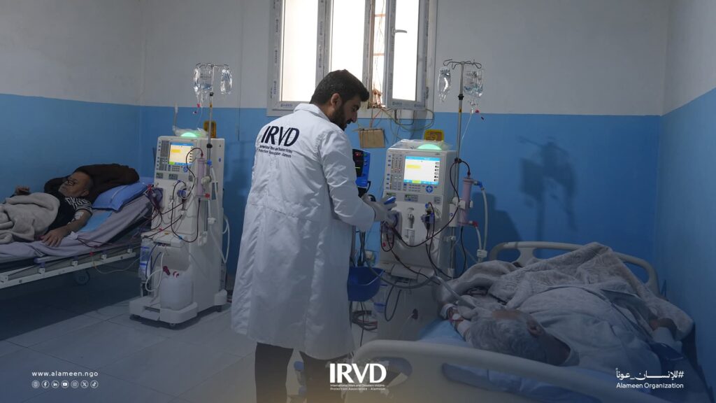 In the city of Afrin, Syria, the Al-Amin International Association's dialysis center continues to provide one of the most important medical services for kidney failure patients, through free and safe dialysis sessions conducted according to strict medical standards. A specialized team of doctors and nurses works at the center to ensure comprehensive care for each patient, with ongoing health monitoring and community awareness campaigns on the importance of early detection and prevention of kidney diseases.