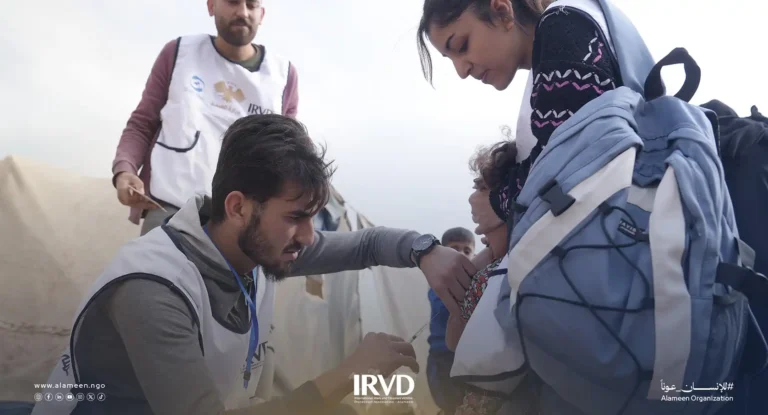 استمرار الجمعية الدولية - الأمين تنفيذ حملة التلقيح ضد مرضي الحصبة والحصبة الألمانية في عفرين بريف حلب الشمالي