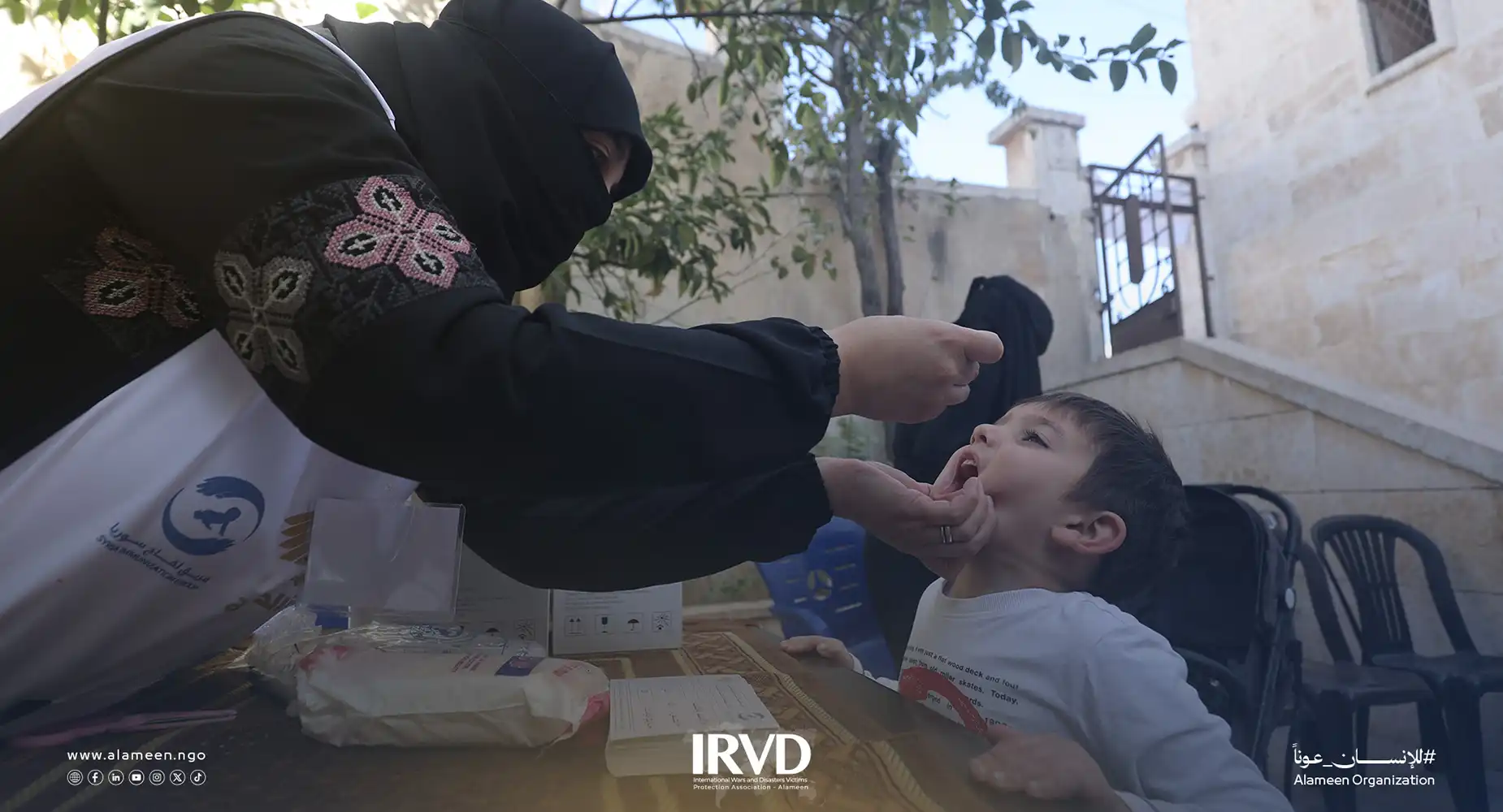 تدشين حملة التلقيح ضد مرض الحصبة والحصبة الألمانية في سوريا - إدلب