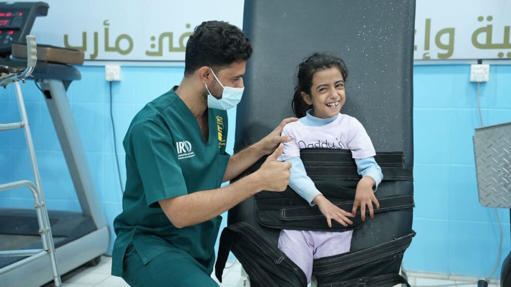Training and physiotherapy program at the Prosthetics Center in Marib Governorate, Yemen