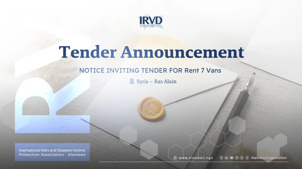 NOTICE INVITING TENDER FOR Rent 7 Vans