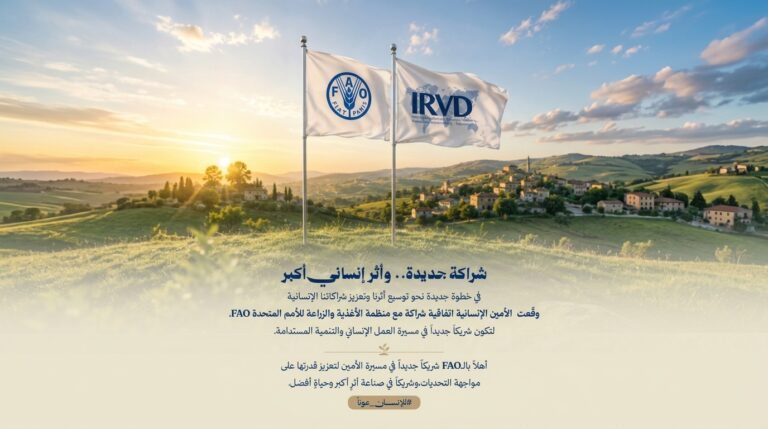 شراكة جديدة بين منظمة الأمين للمساندة الإنسانية ومنظمة الأغذية والزراعة FAO
