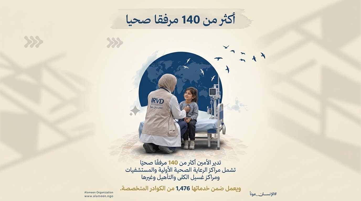 من الرعاية الأولية إلى التأهيل كيف توسّع الأمين الإنسانية أثرها الصحي